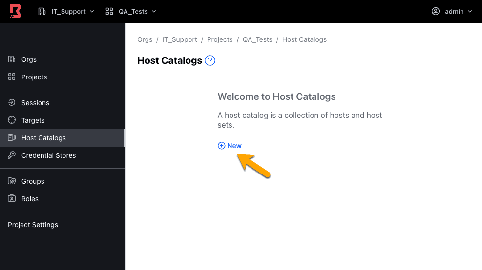 Host Catalog